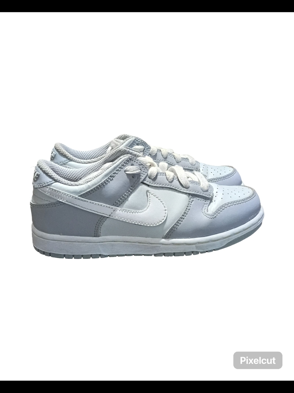 Nike Dunk Low Kids Sneakers | Grey & White |Size 1 Youth - Picture 2 of 7